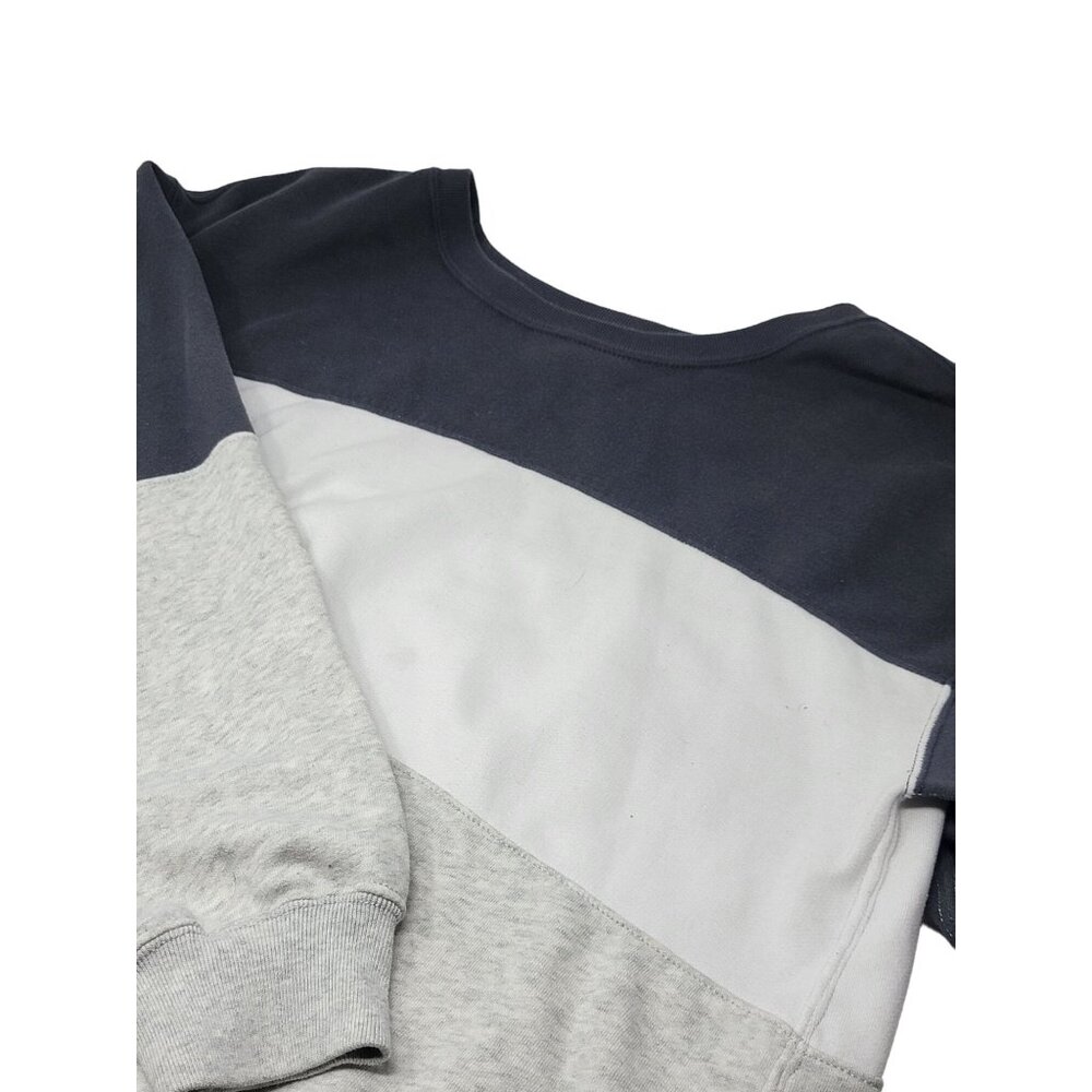 Abercrombie & Fitch Soft Collection Sweatshirt Size Large Gray White Long Sleeve